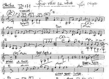 Vẫn Yêu Một Mình sheet nhạc đệm