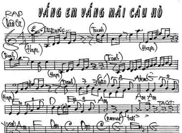 Vắng Em Vắng Mãi Câu Hò sheet nhạc đệm