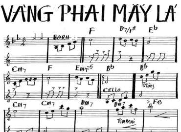 Vàng Phai Mấy Lá sheet nhạc đệm