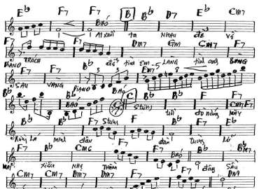 Vàng Phai Mấy Lá sheet nhạc đệm