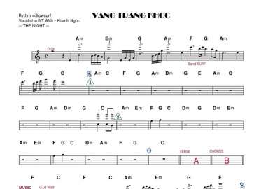 Vầng Trăng Khóc sheet nhạc đệm