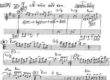 Về Đây Hỡi Em sheet nhạc đệm