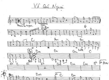 Về Quê Ngoại sheet nhạc đệm