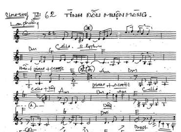 Tình Đầu Muộn Màng Sheet Nhạc đệm