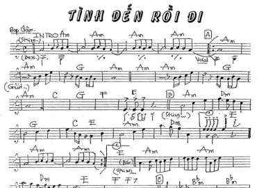 Tình Đến Rồi Đi Sheet Nhạc đệm
