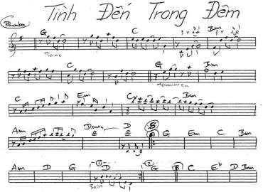 Tình Đến Trong Đêm Sheet Nhạc đệm