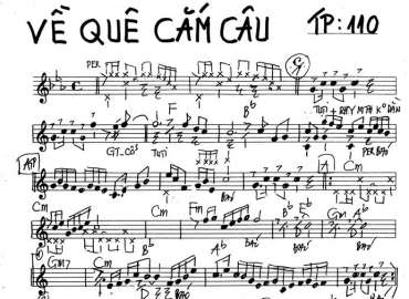 Về Quê Cắm Câu sheet nhạc đệm