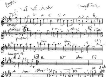 Về Với Anh sheet nhạc đệm