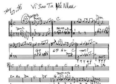Vì Sao Ta Yêu Nhau sheet nhạc đệm