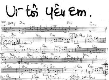 Vì Tôi Yêu Em sheet nhạc đệm
