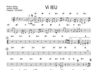 Vì Yêu sheet nhạc đệm