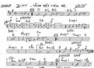 Vĩnh Biệt Mùa Hè sheet nhạc đệm