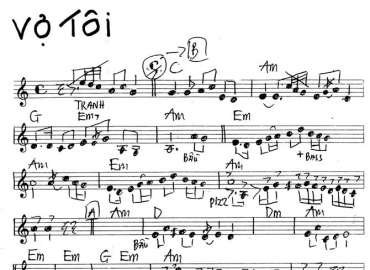 Vợ Tôi sheet nhạc đệm