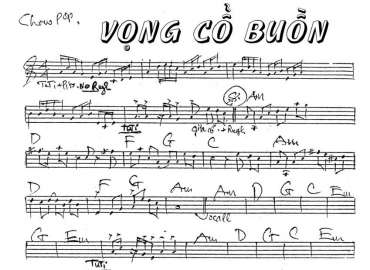 Vọng Cổ Buồn sheet nhạc đệm