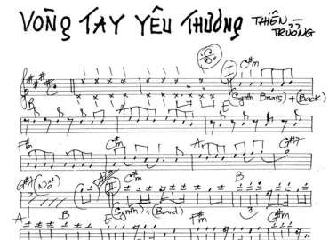 Vòng Tay Yêu Thương sheet nhạc đệm