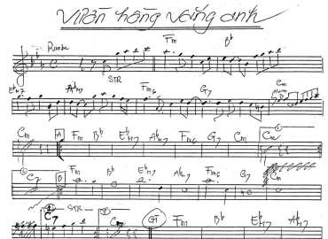 Vườn Hồng Vắng Anh sheet nhạc đệm