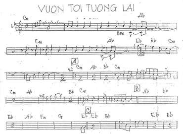 Vươn Tới Tương Lai sheet nhạc đệm