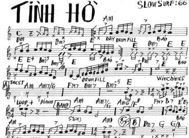 Tình Hờ Sheet Nhạc đệm