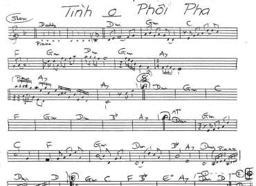 Tình Không Phôi Phai Sheet Nhạc đệm