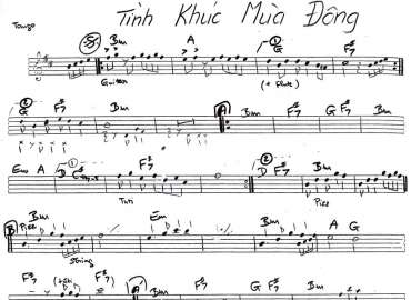 Tình Khúc Mùa Đông Sheet Nhạc đệm