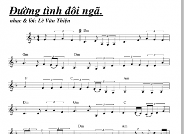 Đường Tình Đôi Ngã Sheet Nhạc