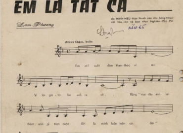 Em Là Tất Cả Sheet Nhạc