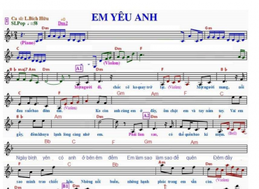 Em Yêu Anh Sheet Nhạc