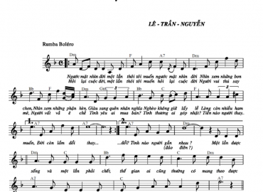 Một Lần Thôi Sheet Nhạc