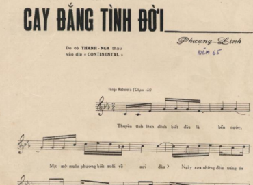 Cay Đắng Tình Đời Sheet Nhạc