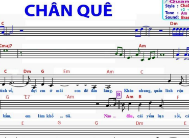 Chân Quê Sheet Nhạc