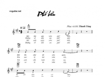 Phố Biển Sheet Nhạc