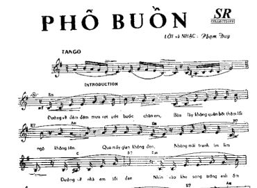 Phố Buồn Sheet Nhạc