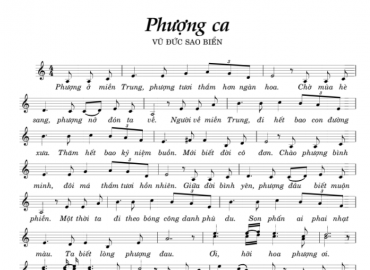 Phượng Ca Sheet Nhạc
