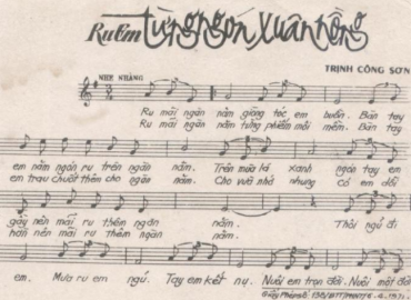 Ru Em Từng Ngón Xuân Nồng Sheet Nhạc