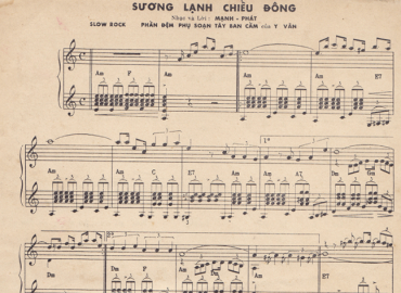 Sương Lạnh Chiều Đông Sheet Nhạc