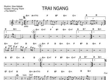 Trái Ngang Sheet Nhạc đệm
