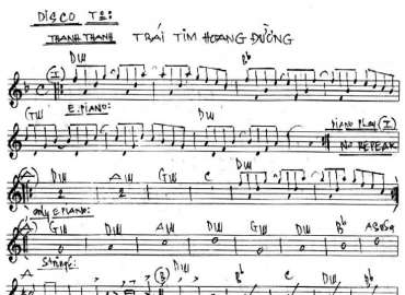 Trái Tim Hoang Đường Sheet Nhạc đệm