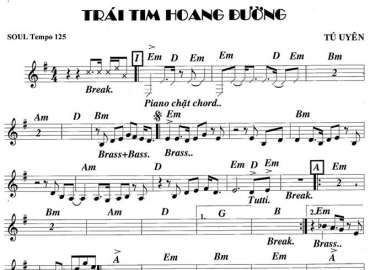 Trái Tim Hoang Đường 2 Sheet Nhạc đệm