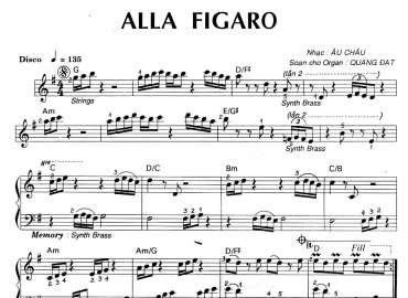 Alla Figaro sheet