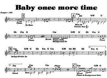 Baby Once More Time Sheet 
