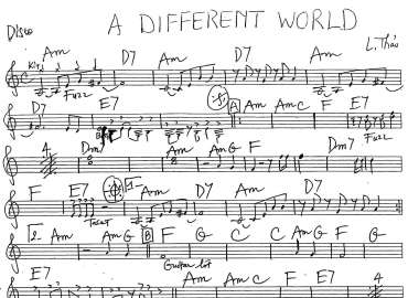 A Different World sheet