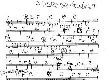 A Hard Day's Night sheet