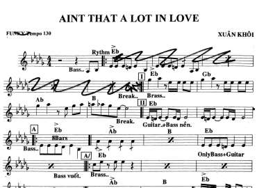 Aint That A Lot In Love sheet