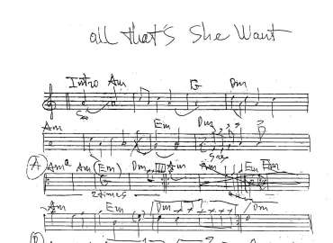 All That's She Want sheet
