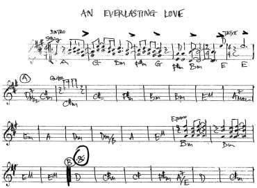 An Everlasting Love sheet