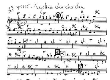 Angelina Cha Cha Cha sheet