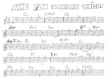 Are You Lonecone Thing sheet