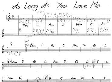 As Long As You Love Me sheet