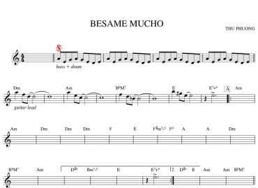 Besame mucho sheet