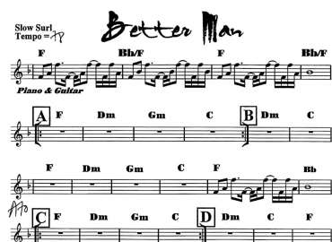 Better man sheet